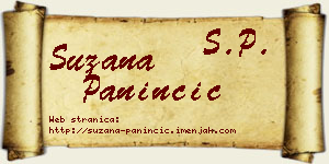 Suzana Paninčić vizit kartica
